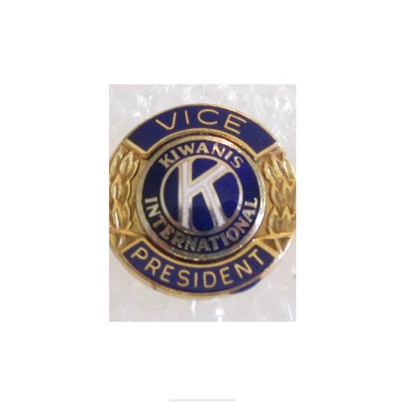 Kiwanis 1/10 10K GF Gold Small Pin Past President Vintage & Vice President Lot - Picture 3 of 3